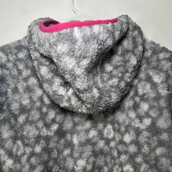 Eddie Bauer Full Zip Sherpa Fleece Hoodie Jacket Youth Girls Size Large 14/16 - Picture 11 of 12